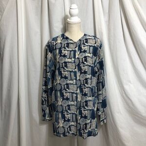 Ellements Button Up Silk Shirt